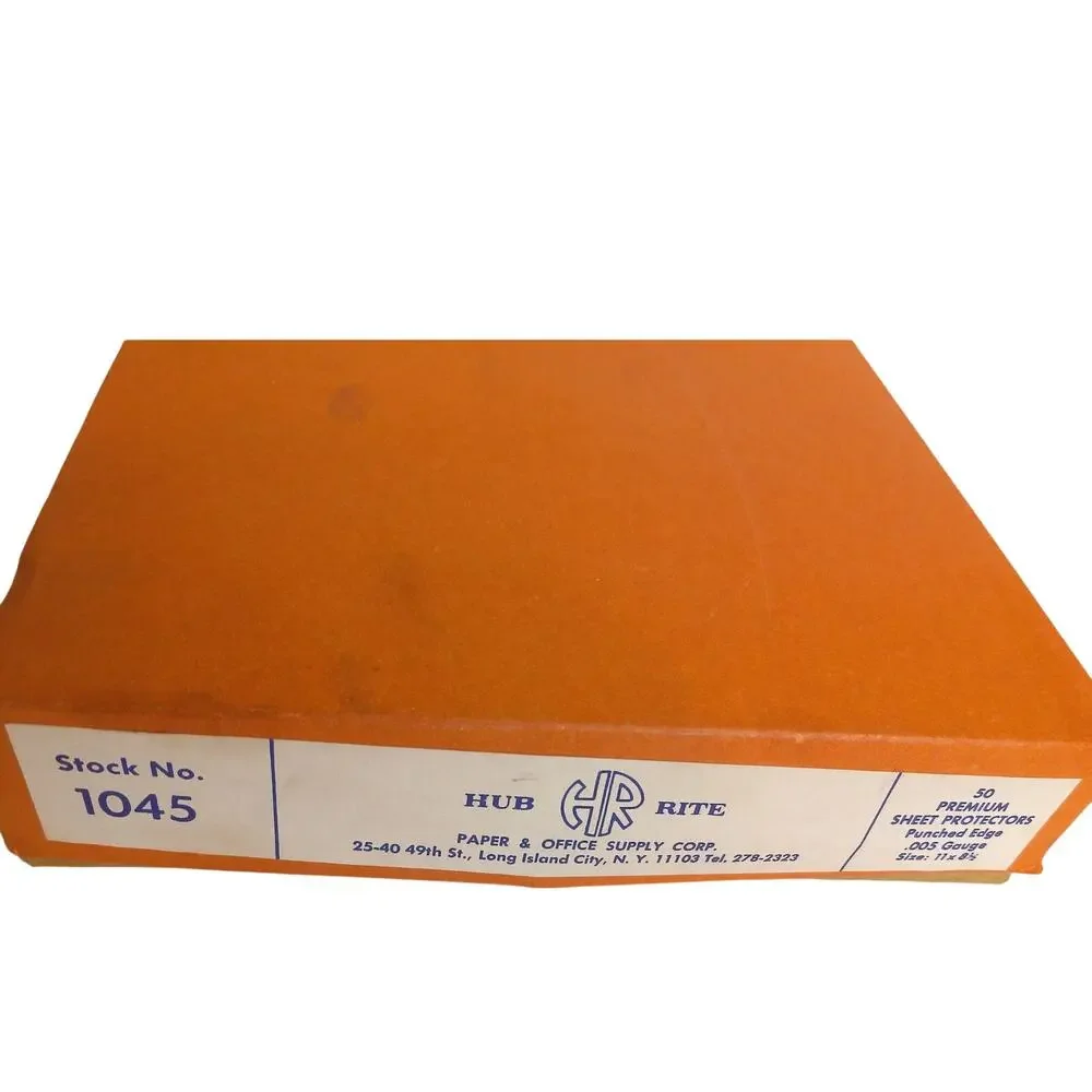 Hub Rite 50 Premium Sheet Protectors .005 Gauge Punched Edge 8.5 x 11 New - Picture 5 of 6